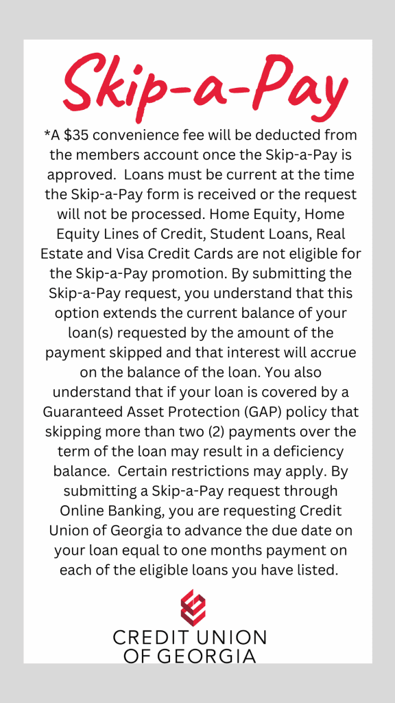 Skip-a-Pay Disclosure